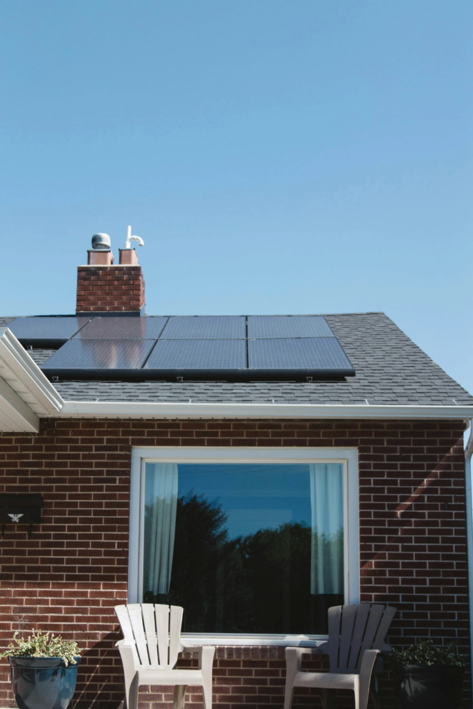 Solar Panels on the Roof.